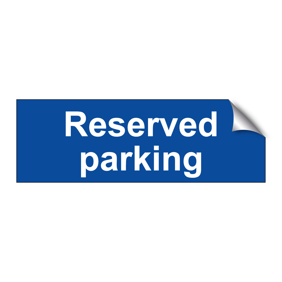 Reserved parking