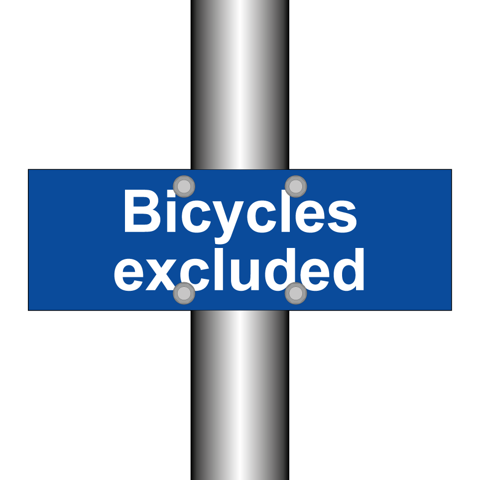 Bicycles excluded
