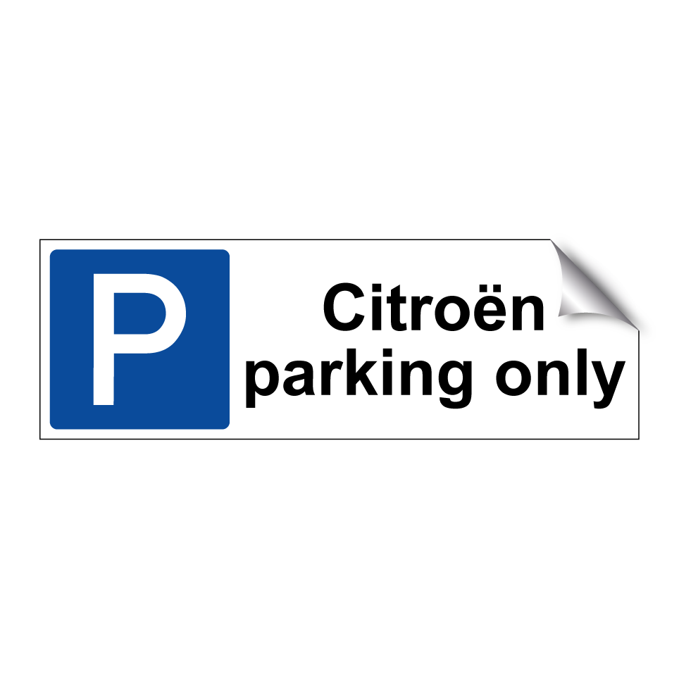 Citroën parking only