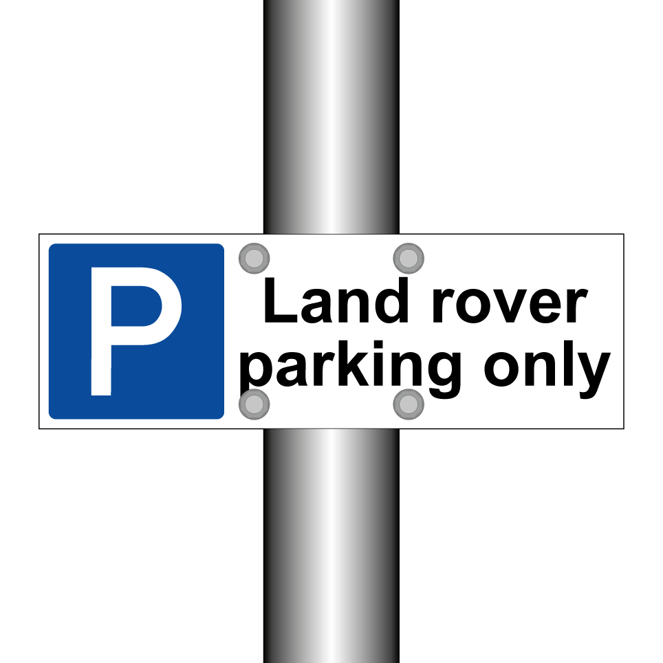 Land rover parking only