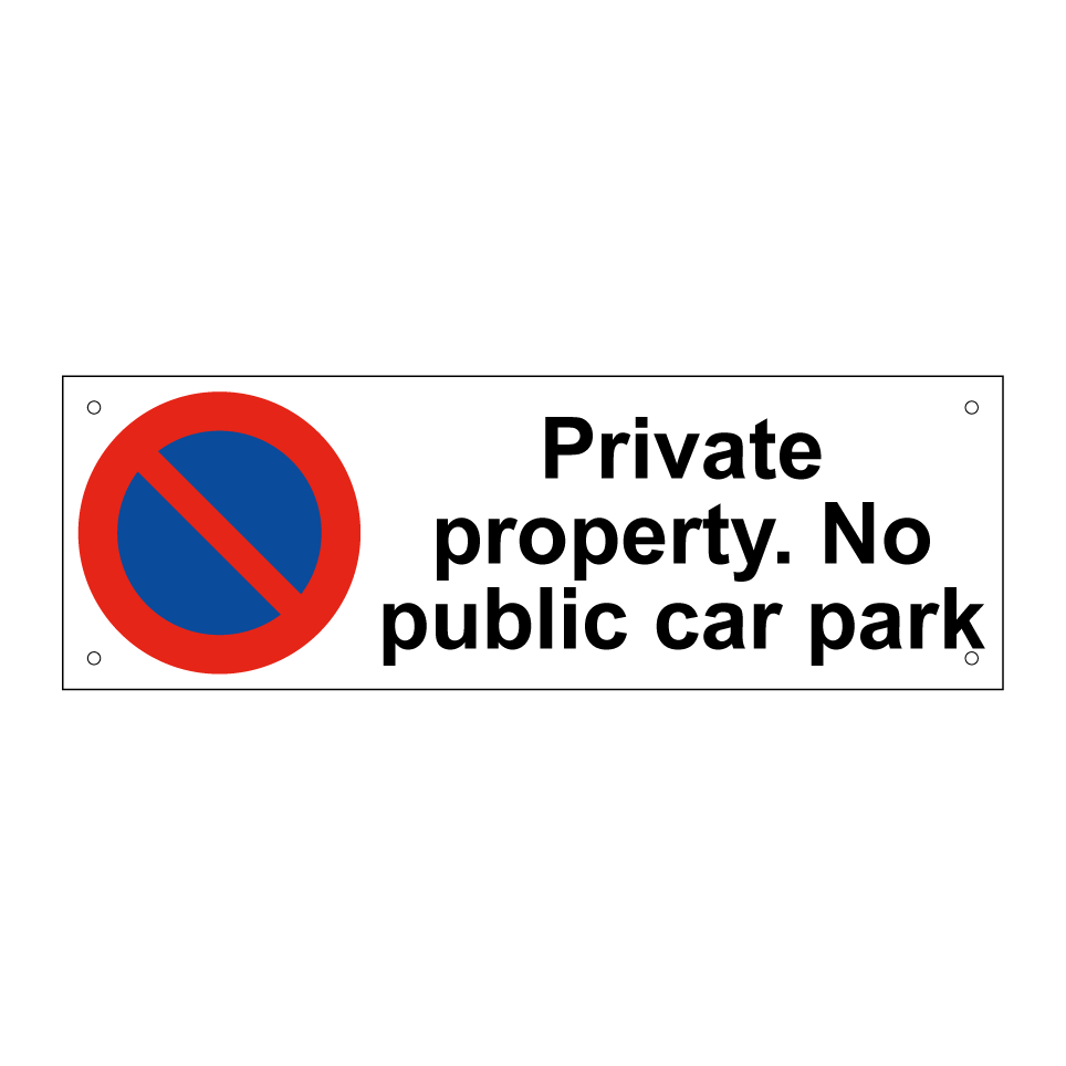 Private property. No public car park