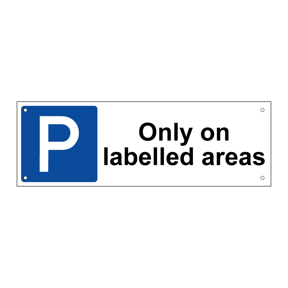 Only on labelled areas
