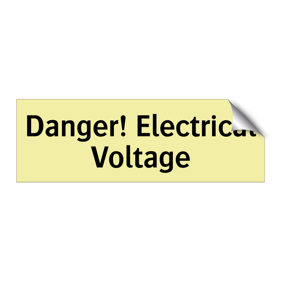 Danger! Electrical Voltage