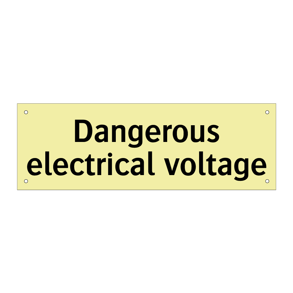 Dangerous electrical voltage