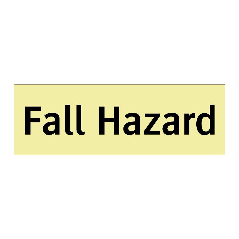 Fall Hazard