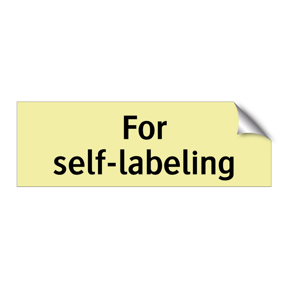 For self-labeling
