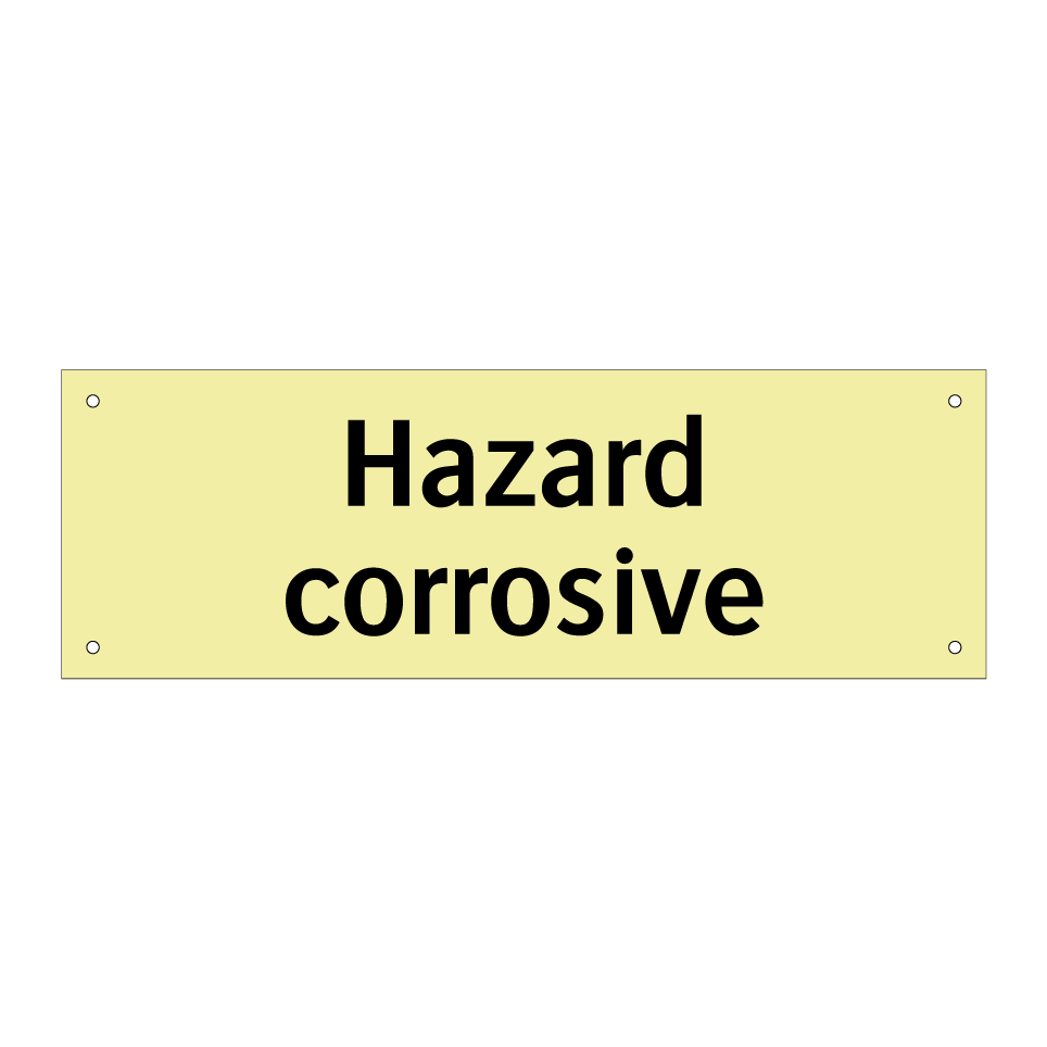 Hazard corrosive