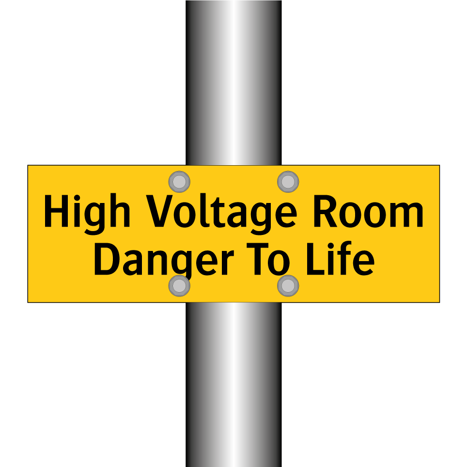 High Voltage Room Danger To Life