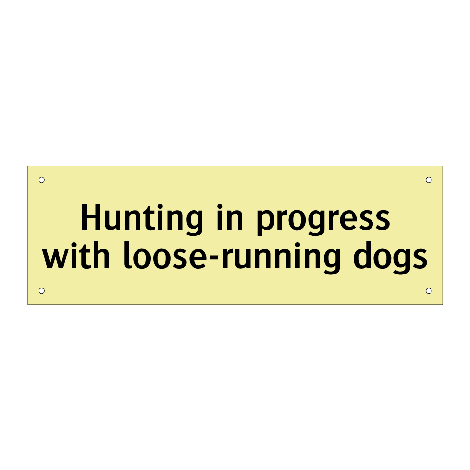 Hunting in progress with loose-running dogs