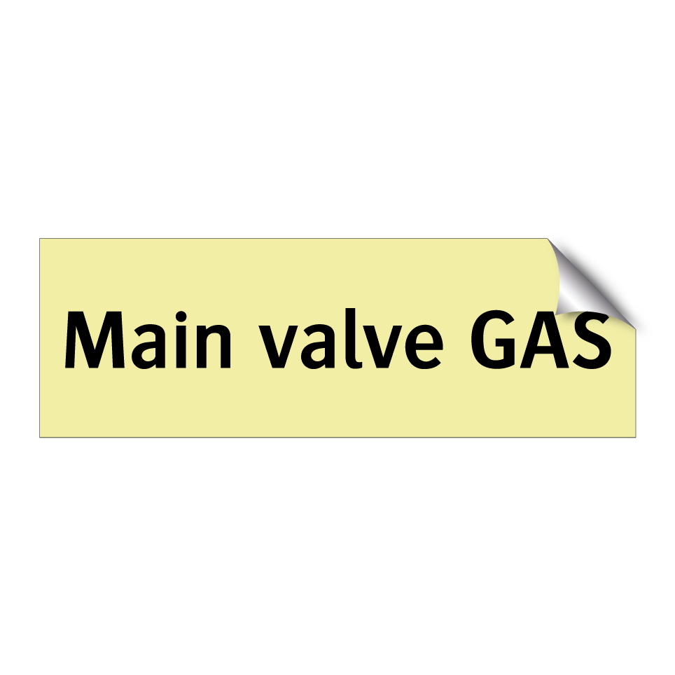 Main valve GAS