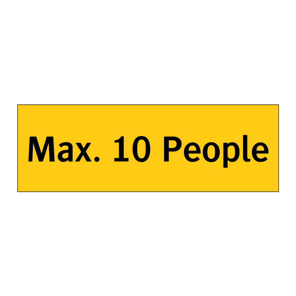 Max. 10 People