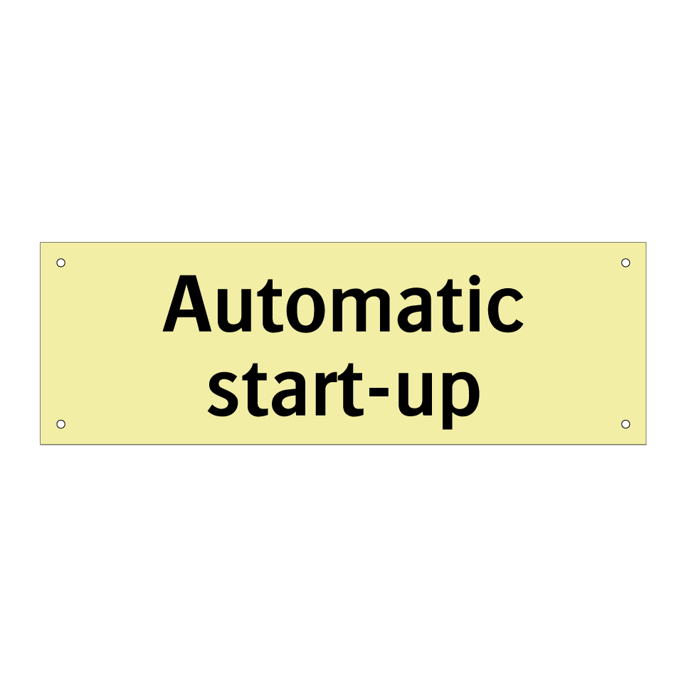Automatic start-up