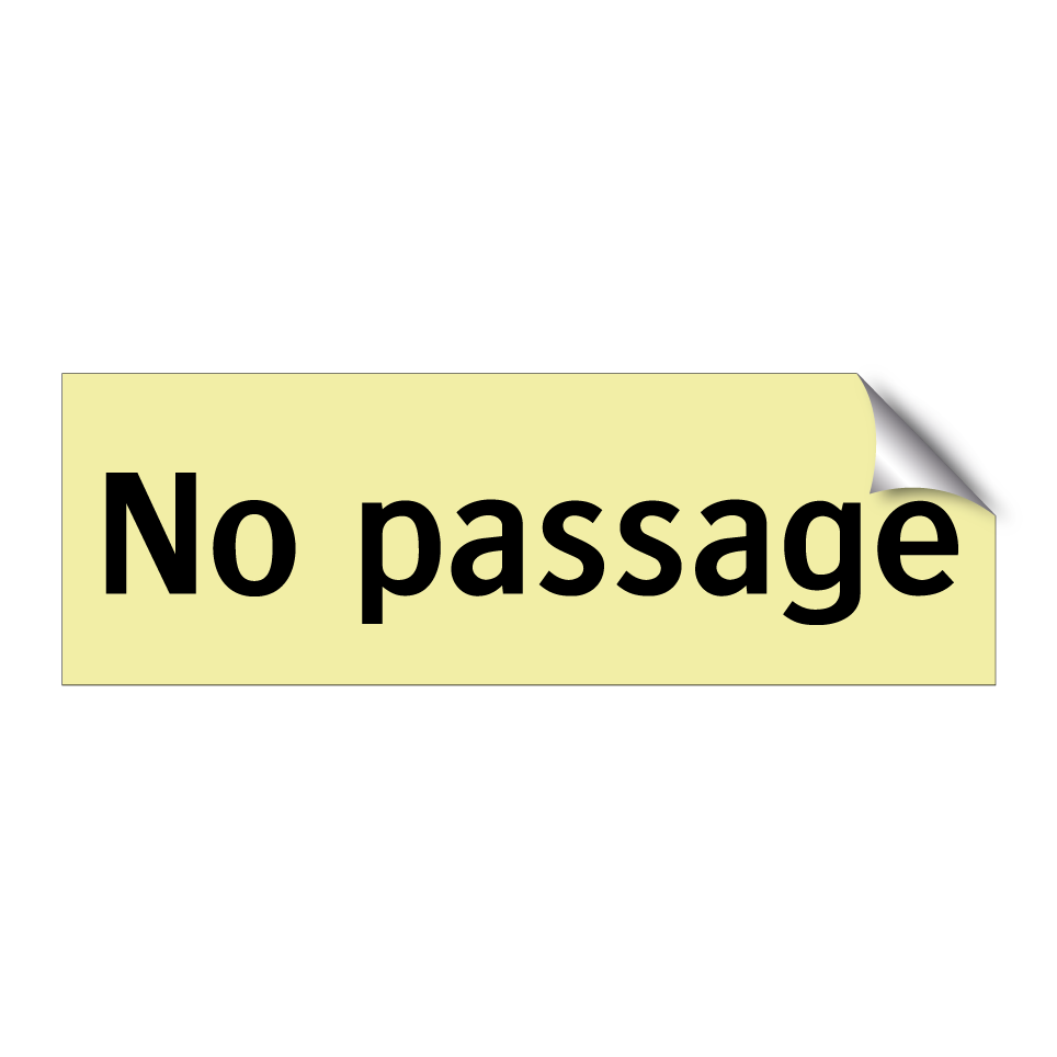 No passage