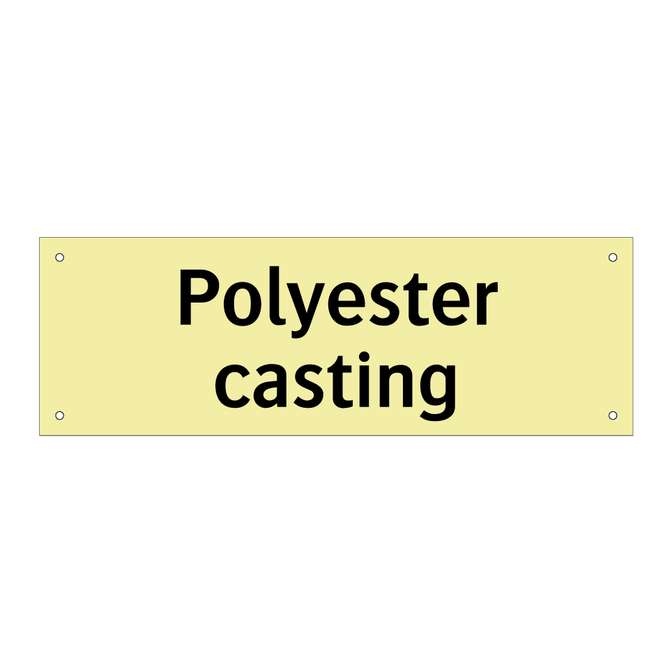 Polyester casting