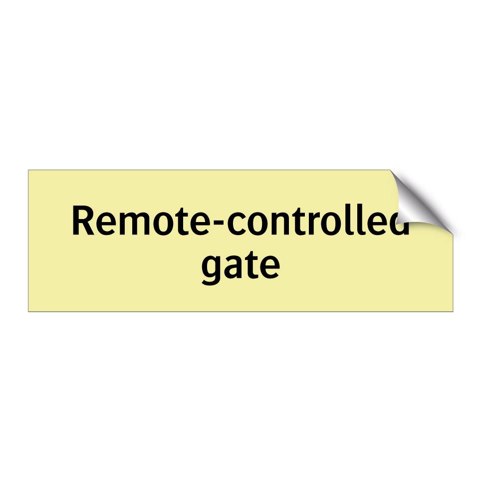 Remote-controlled gate