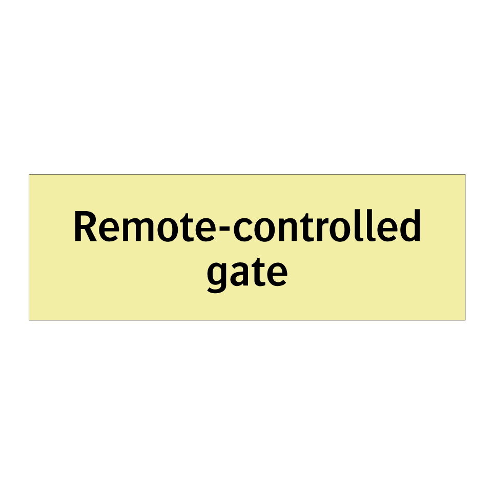 Remote-controlled gate