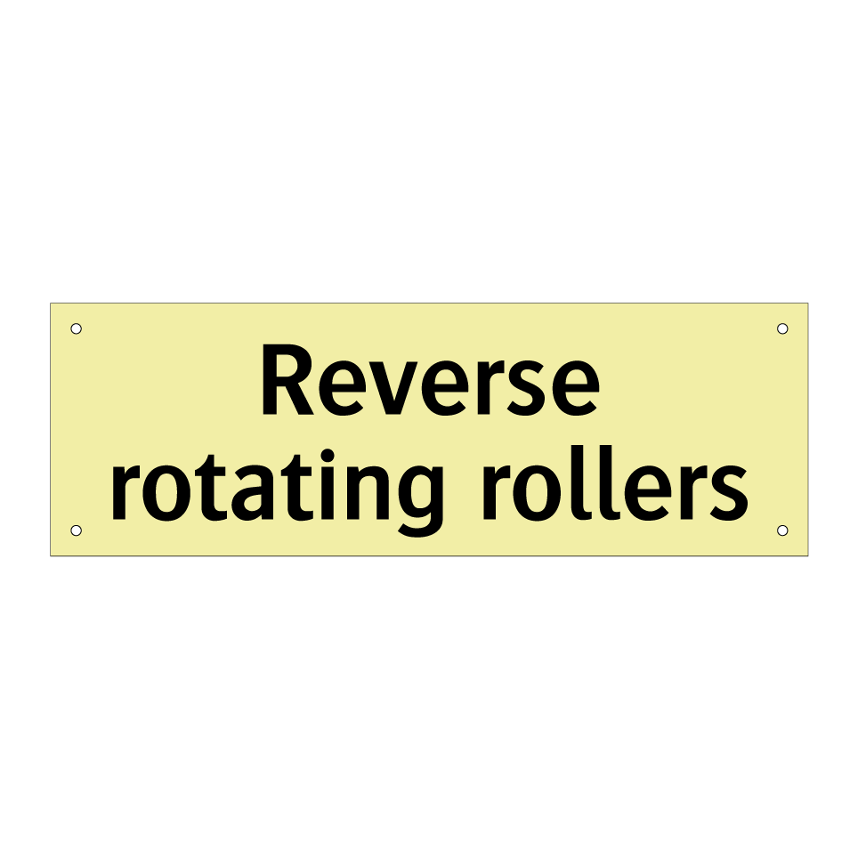 Reverse rotating rollers