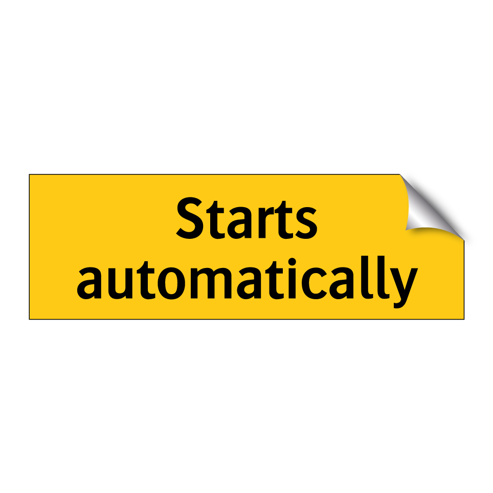 Starts automatically