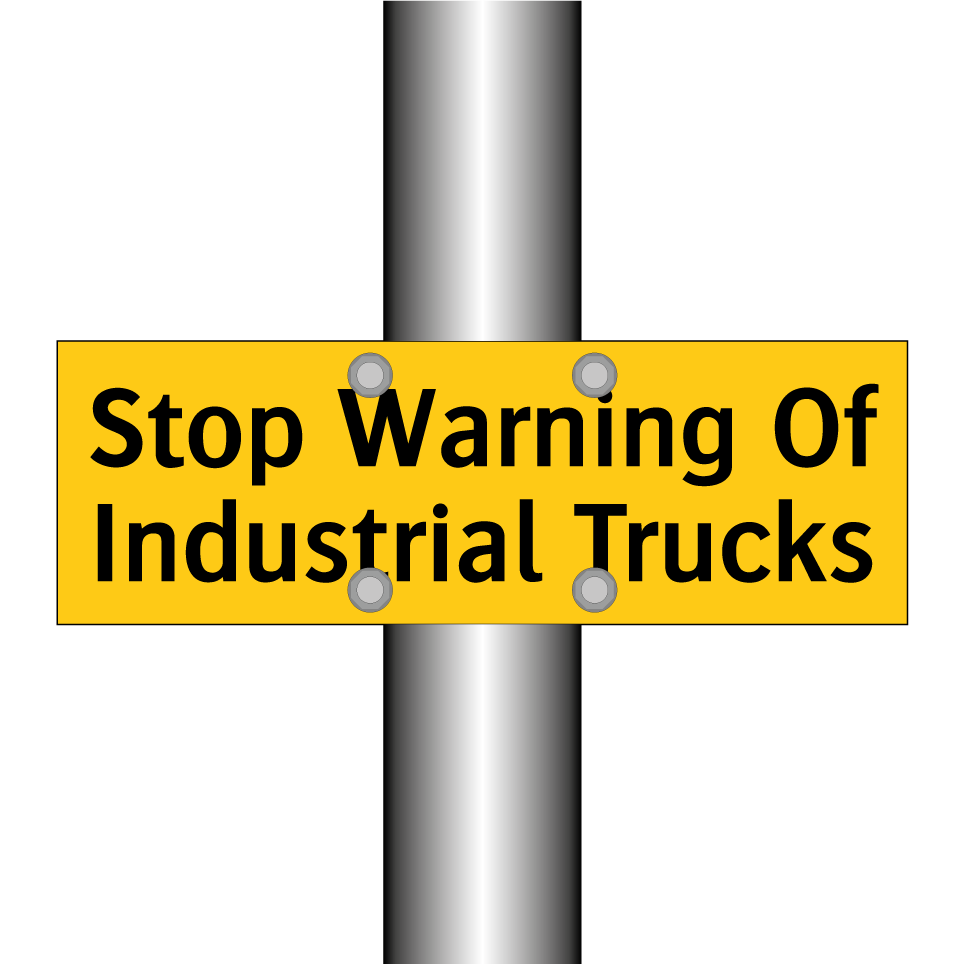 Stop Warning Of Industrial Trucks