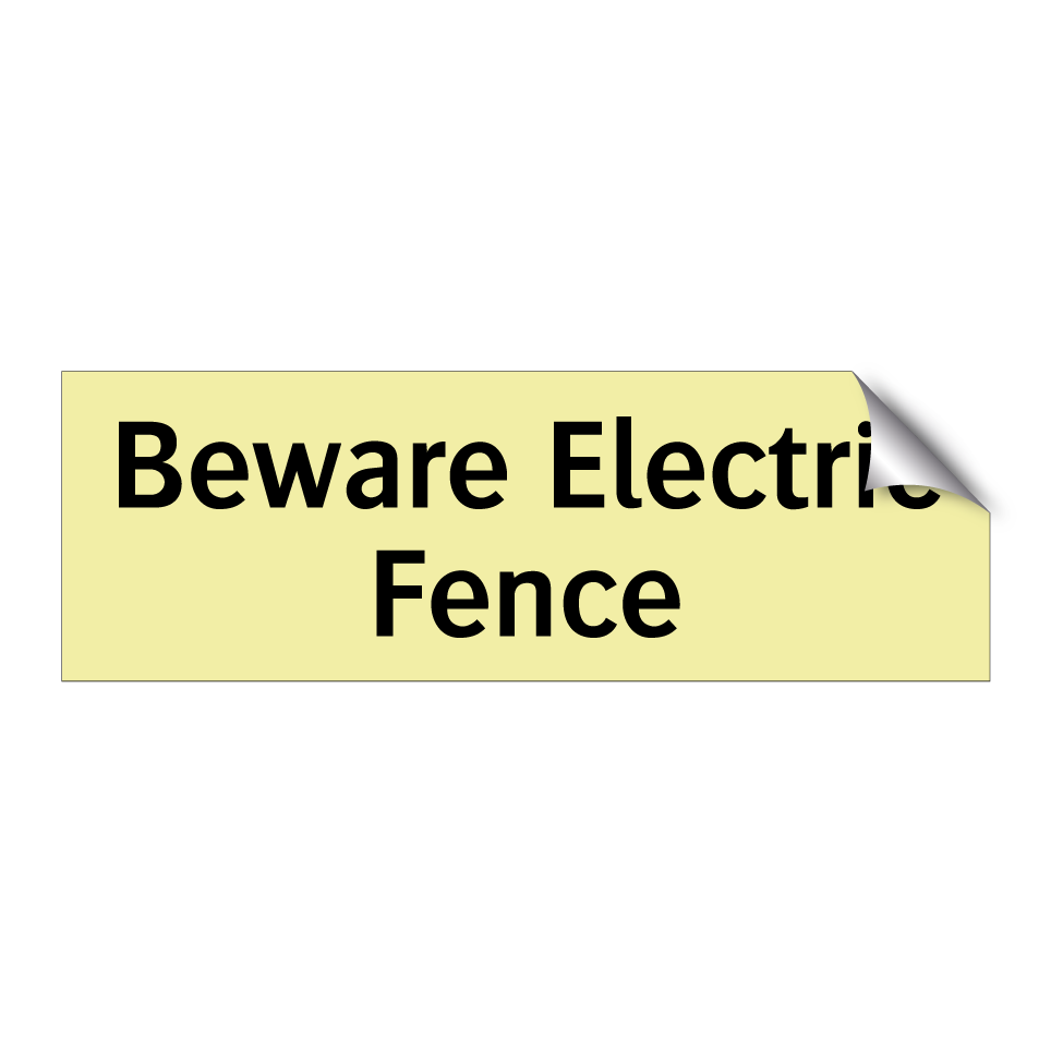 Beware Electric Fence