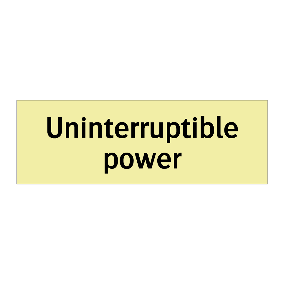 Uninterruptible power