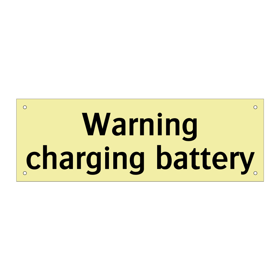 Warning charging battery