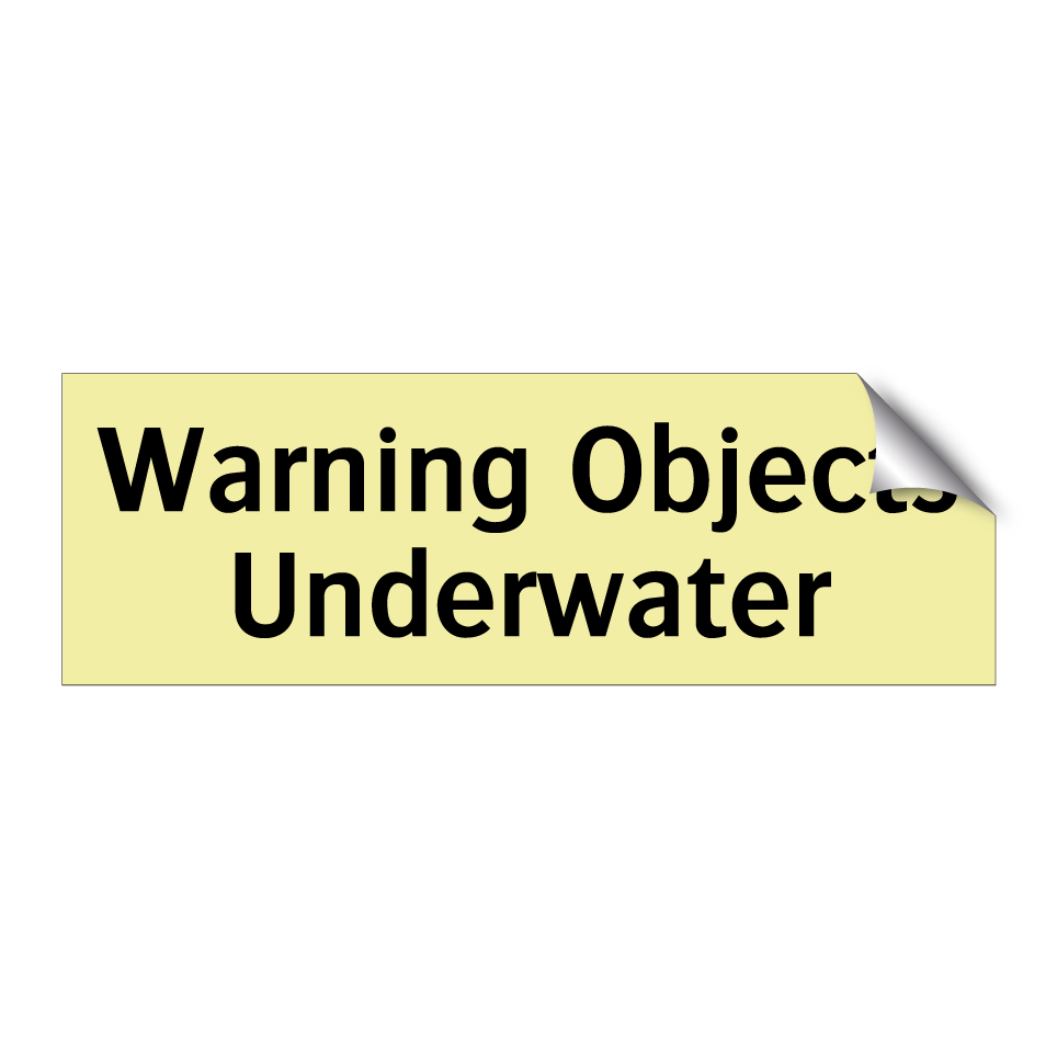 Warning Objects Underwater