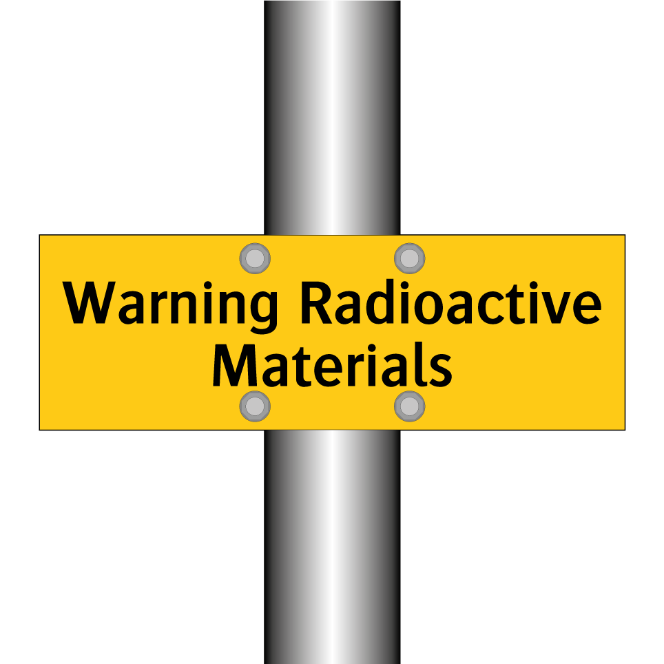 Warning Radioactive Materials