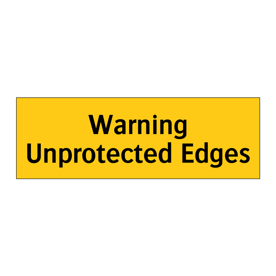 Warning Unprotected Edges