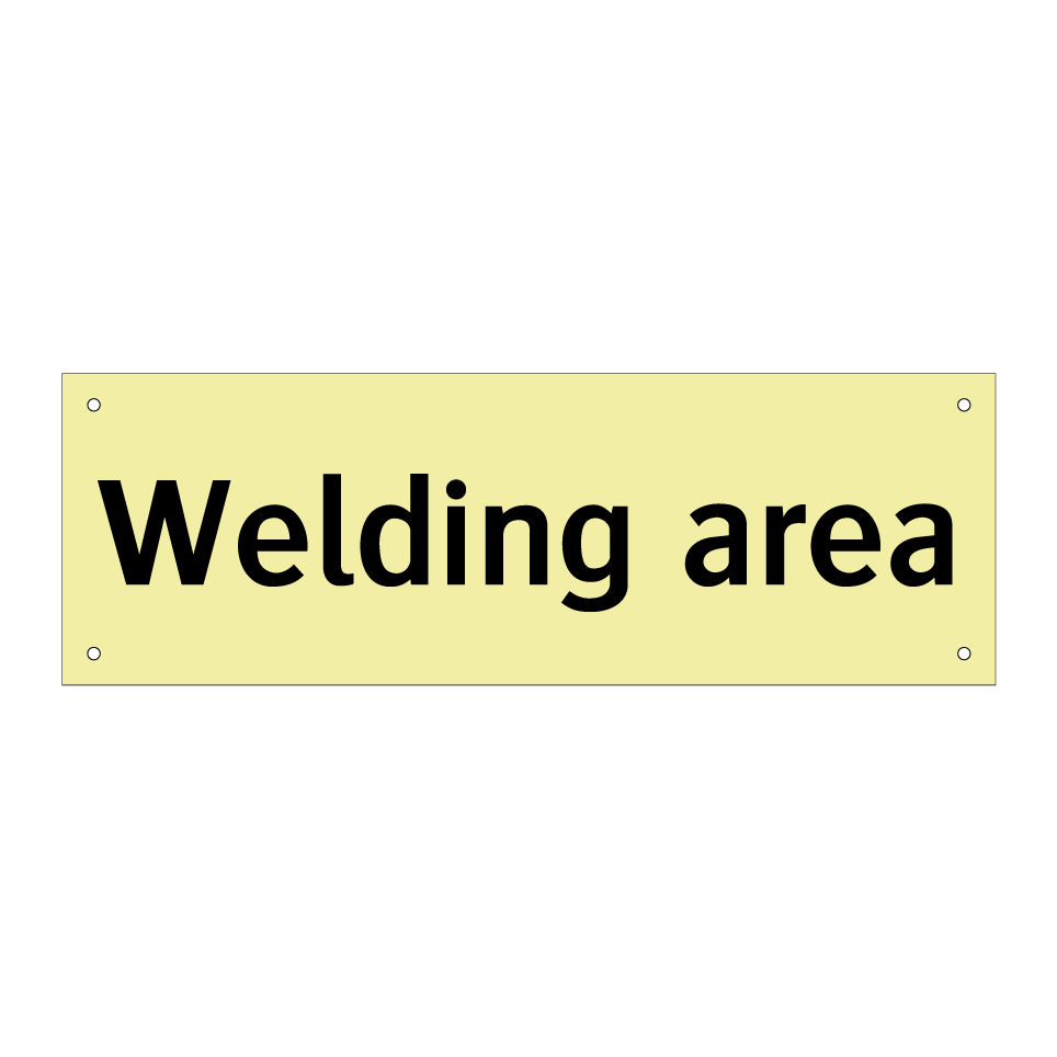 Welding area