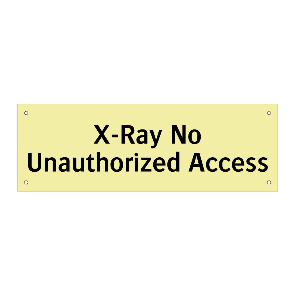 X-Ray No Unauthorized Access