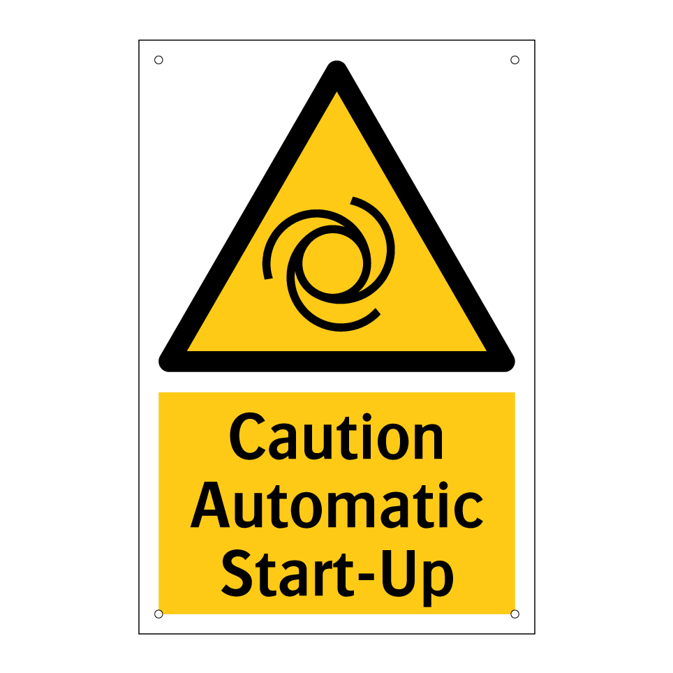 Caution Automatic Start-Up