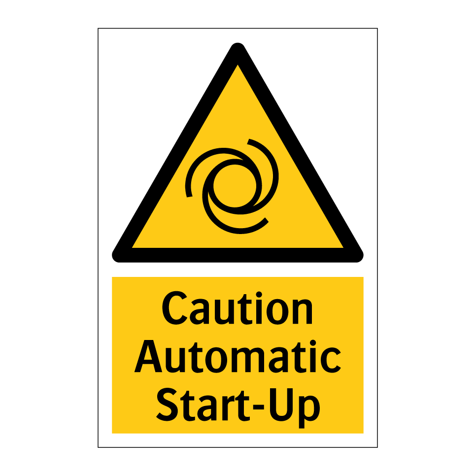 Caution Automatic Start-Up