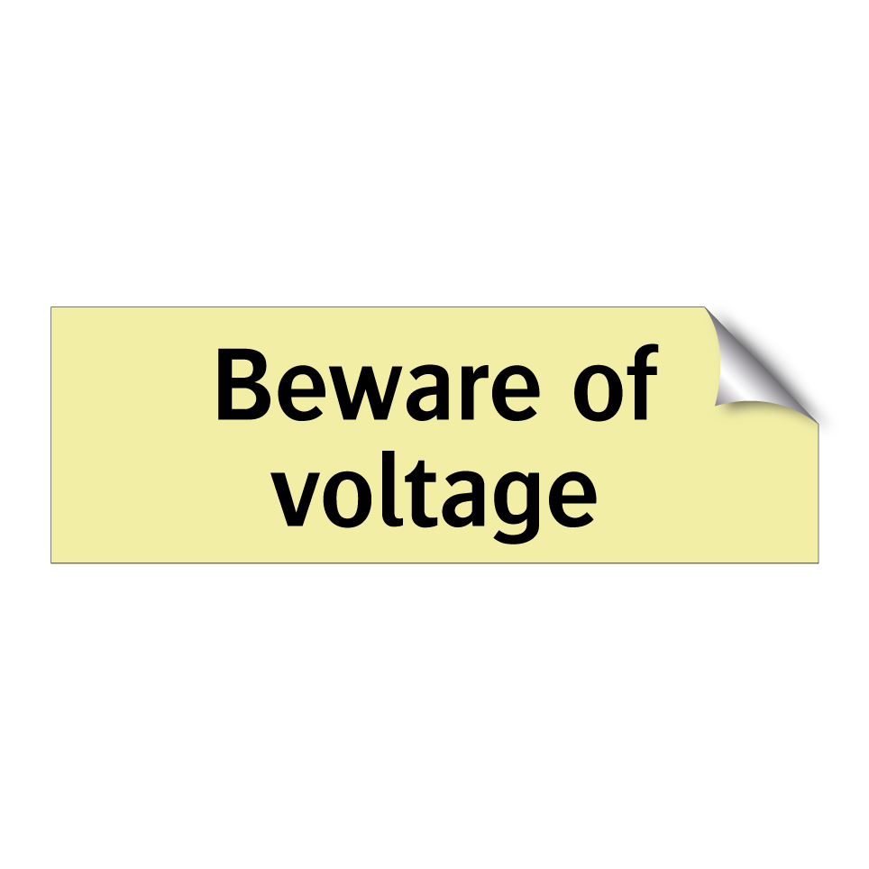 Beware of voltage
