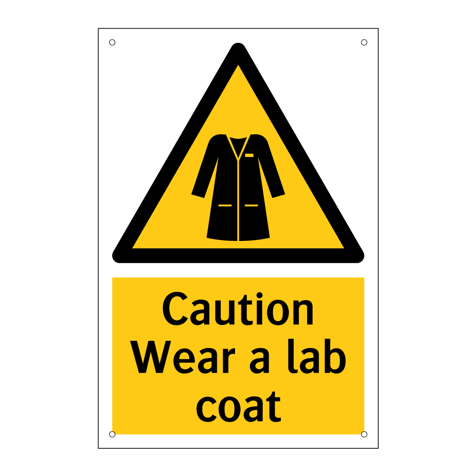 Caution Wear a lab coat