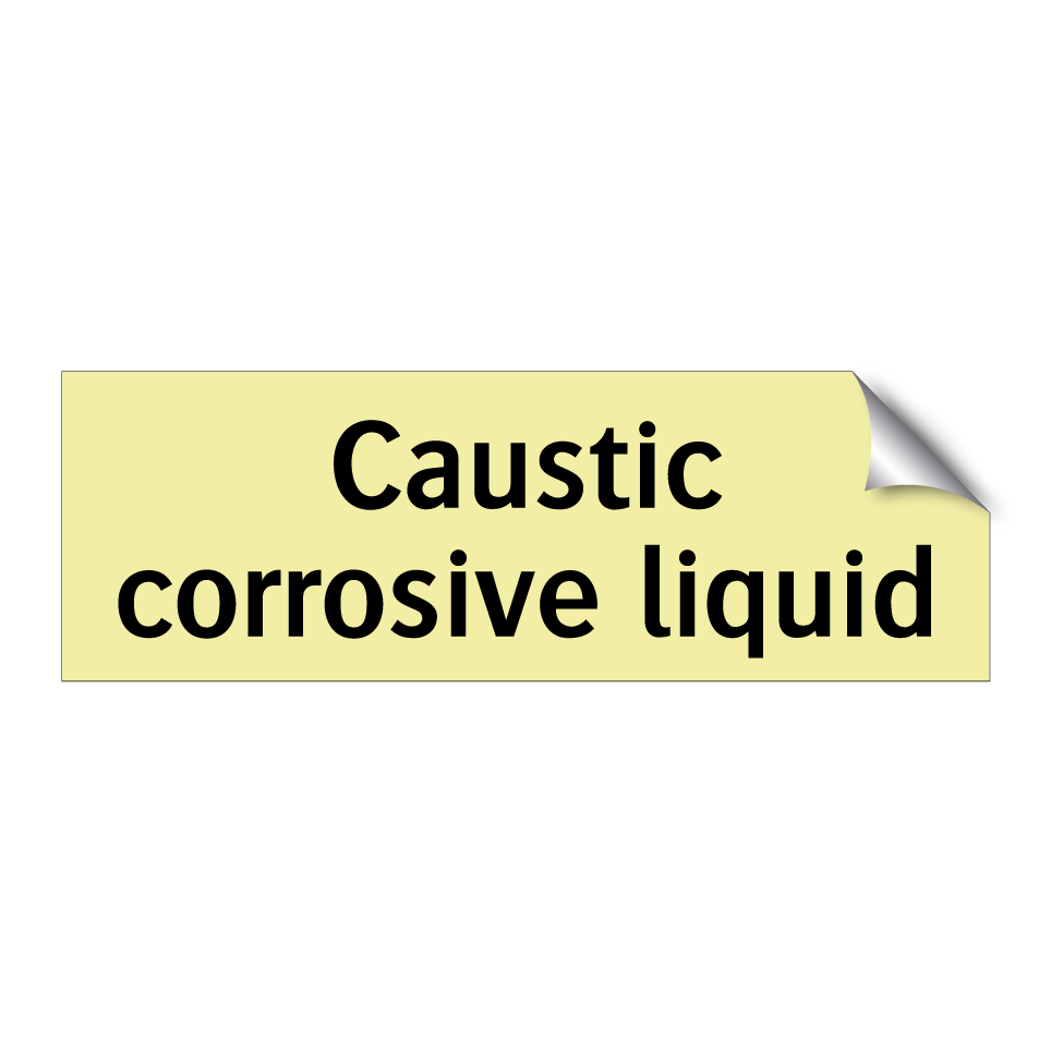 Caustic corrosive liquid