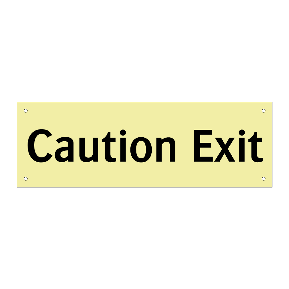 Caution Exit