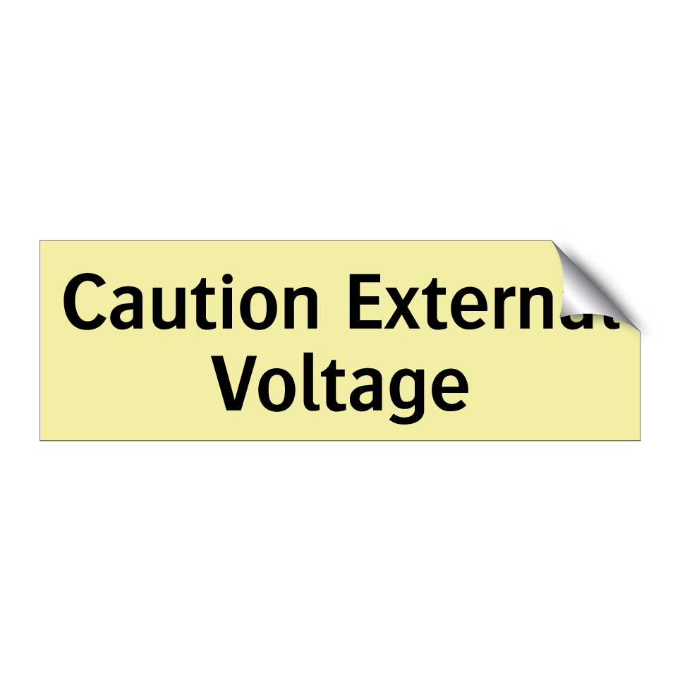 Caution External Voltage