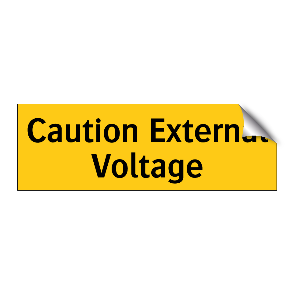 Caution External Voltage