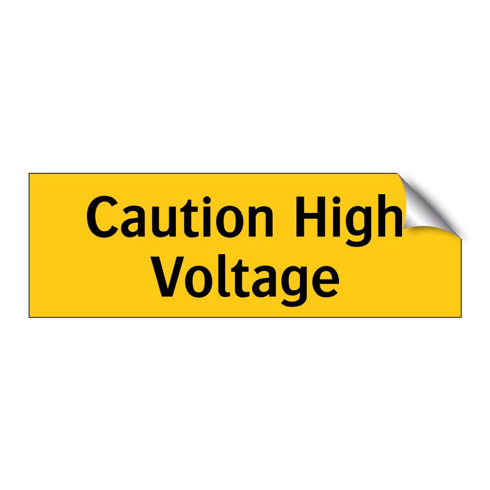 Caution High Voltage