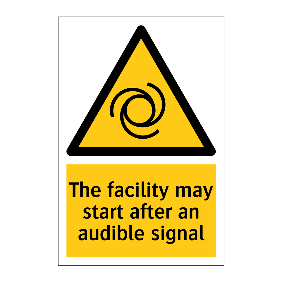 The facility may start after an audible signal