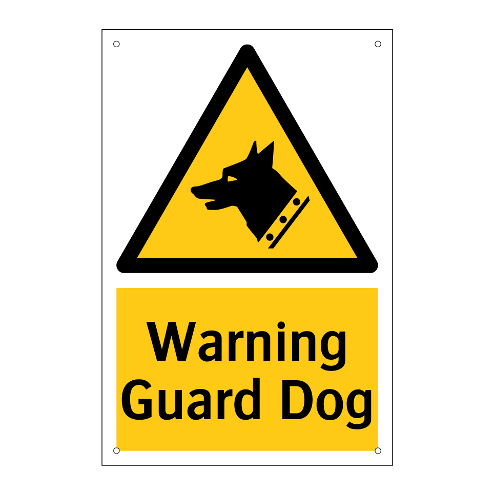 Warning Guard Dog