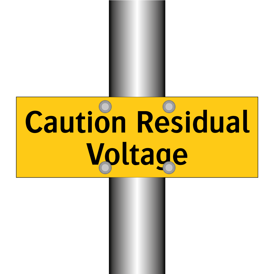 Caution Residual Voltage