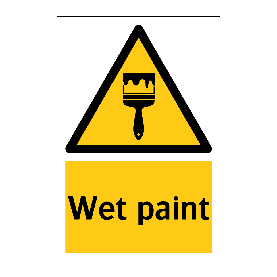 Wet paint