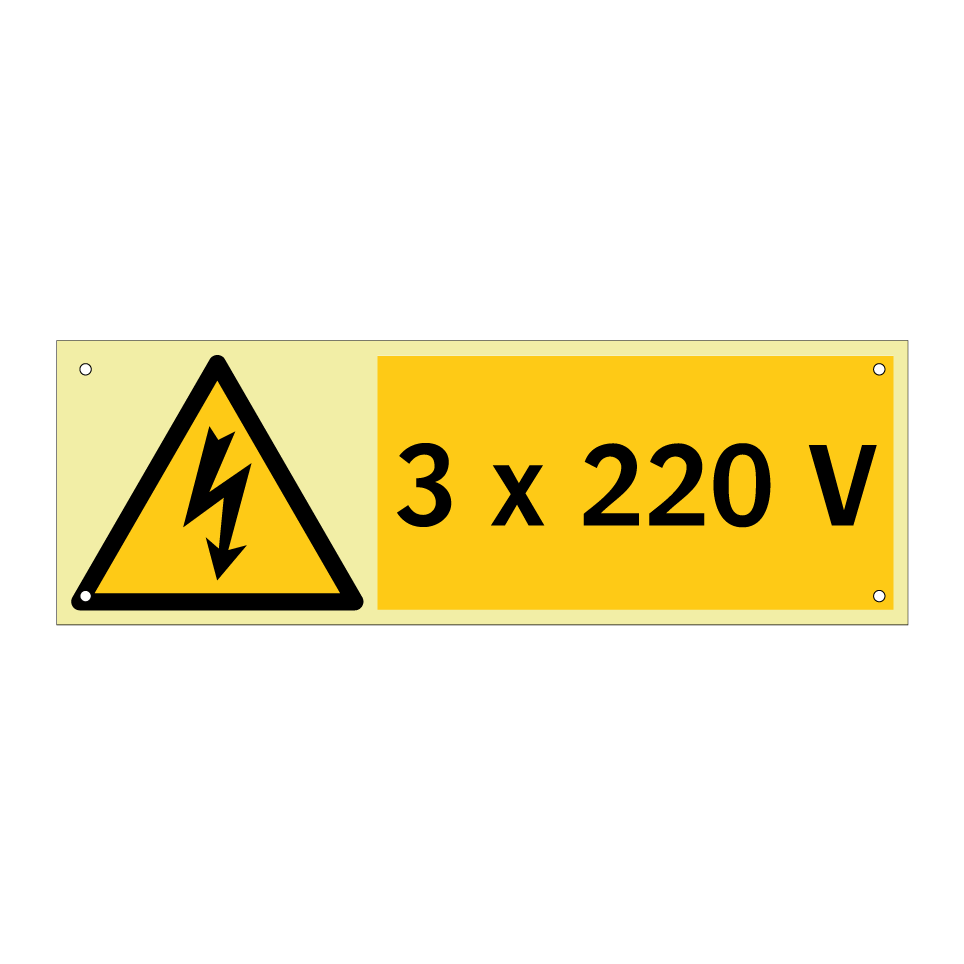 3 x 220 V