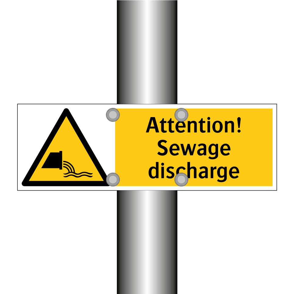 Attention! Sewage discharge