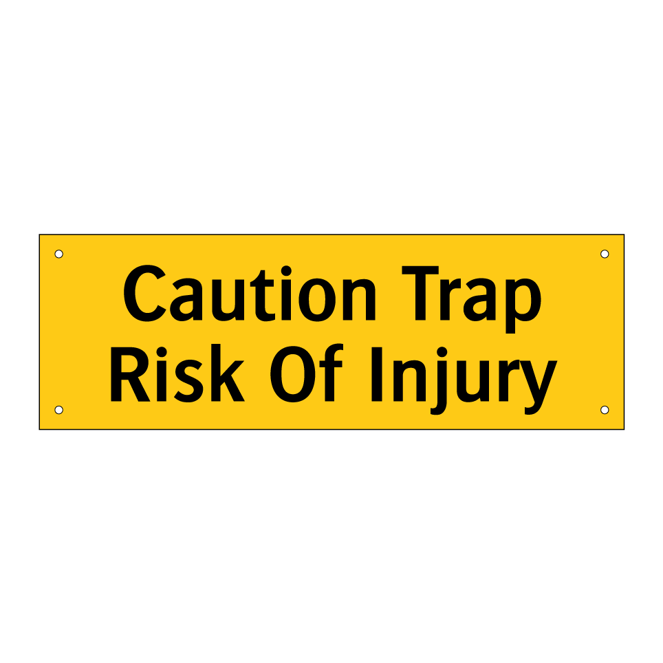 Caution Trap Risk Of Injury