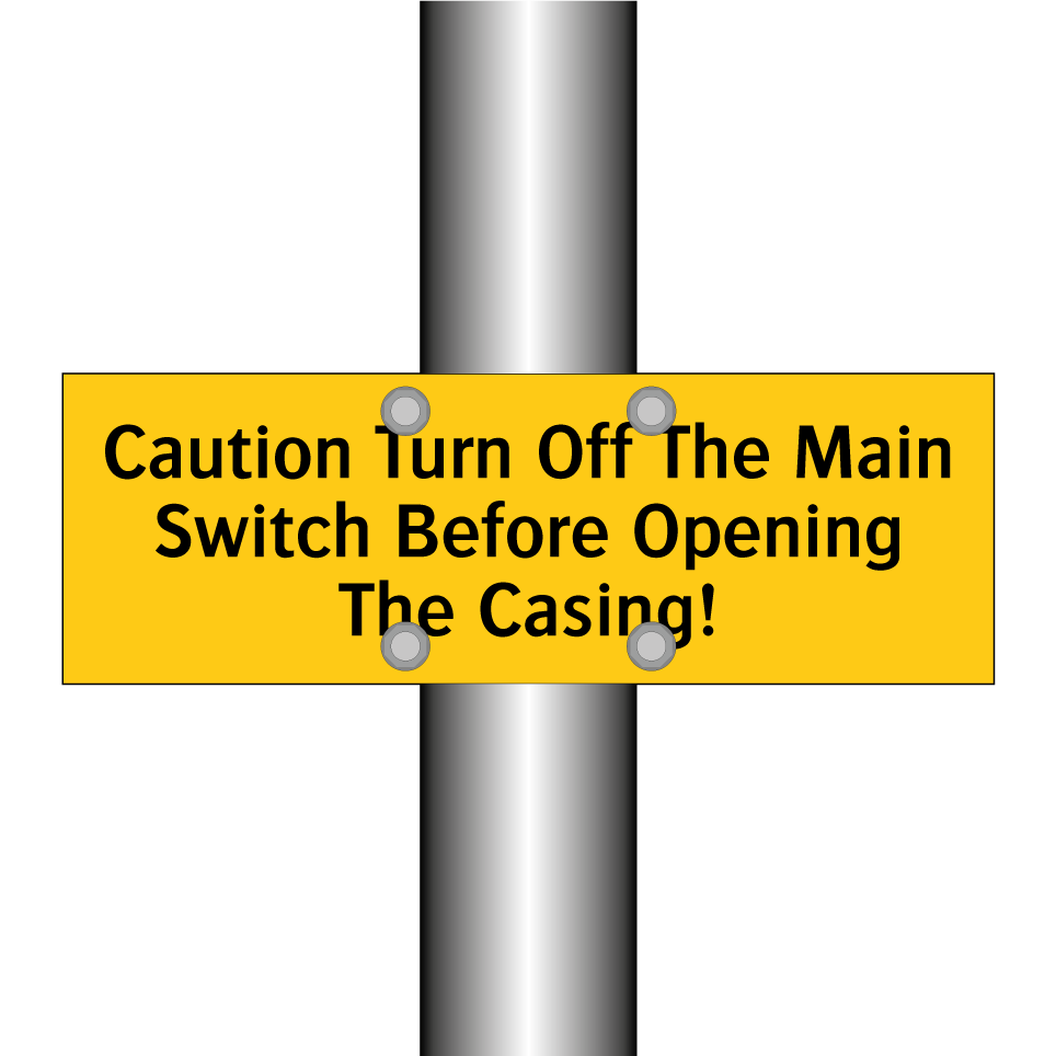 Caution Turn Off The Main Switch Before Opening The Casing!