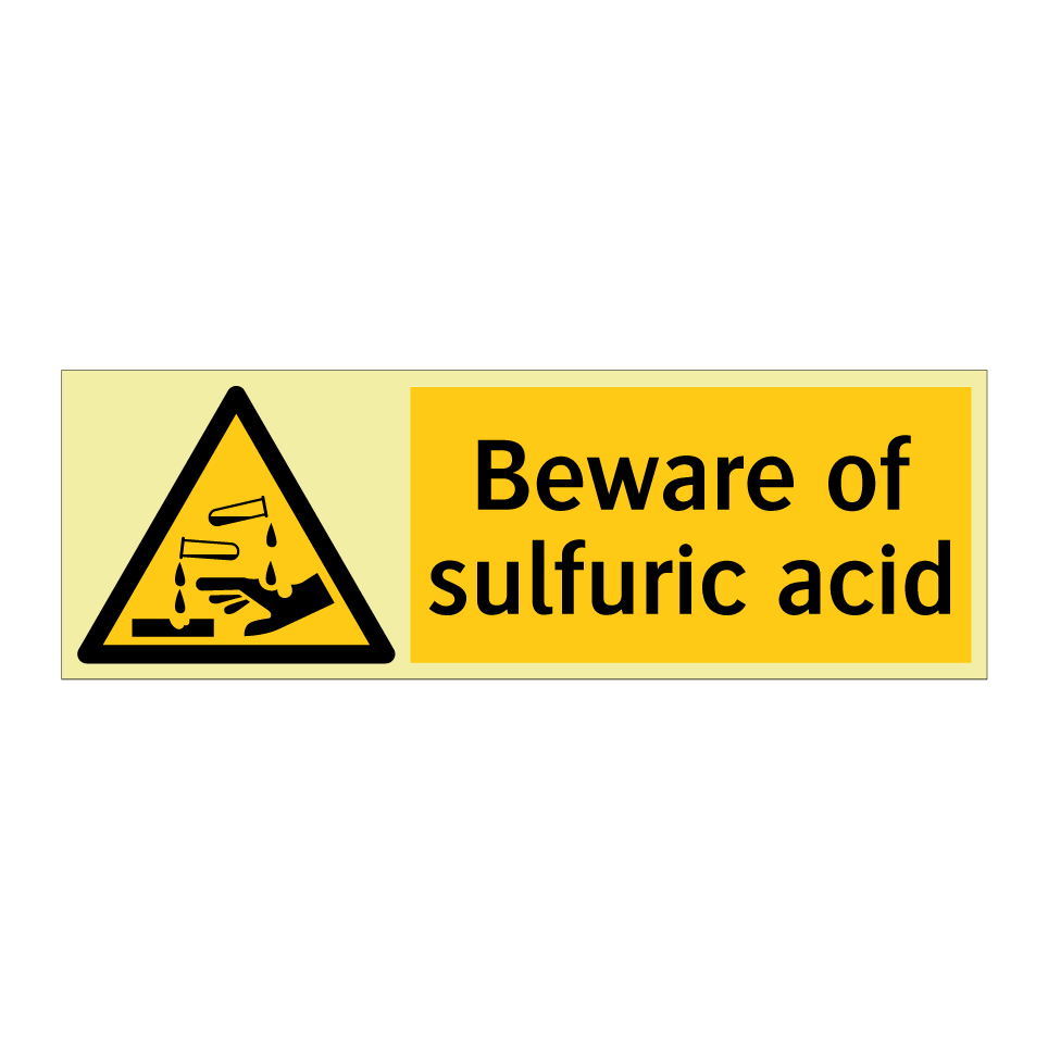 Beware of sulfuric acid