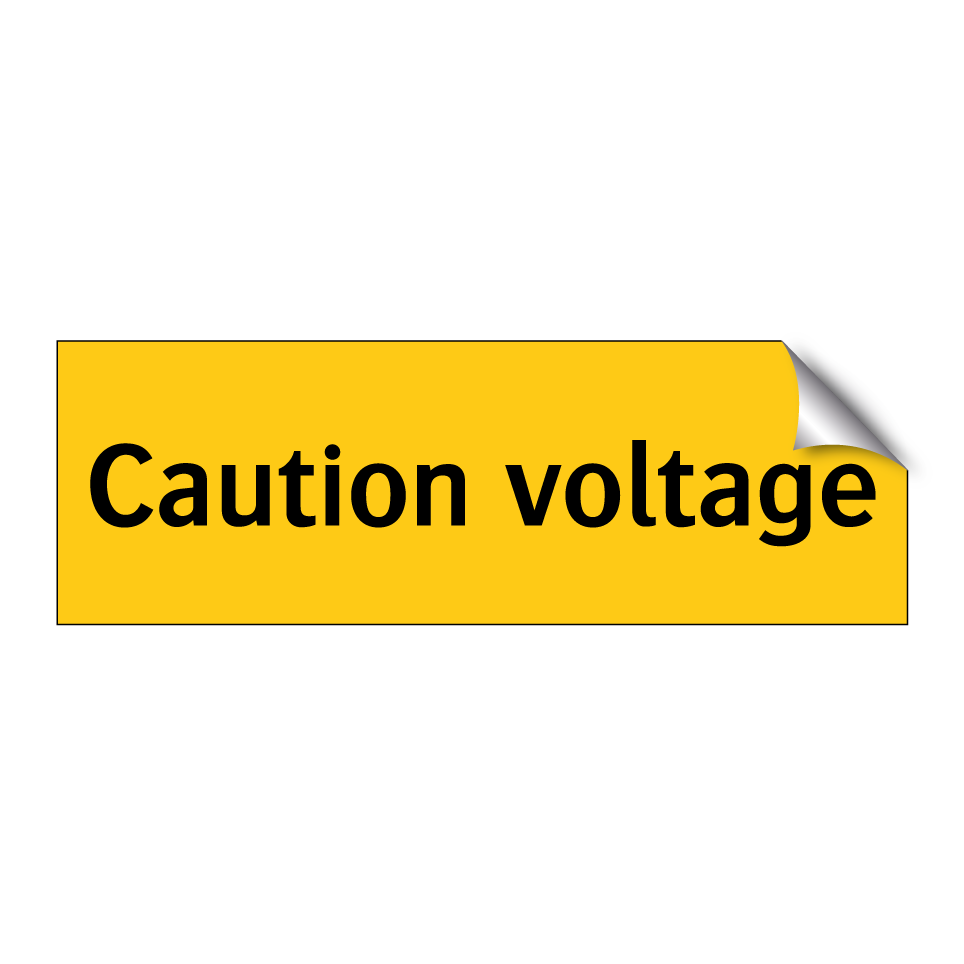 Caution voltage